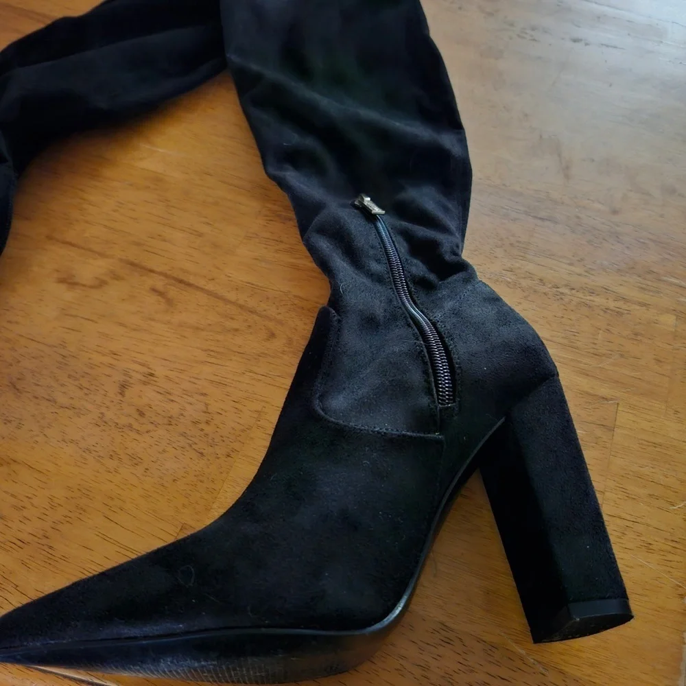 Guess Black Over the Knee Boots